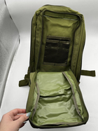 Рюкзак тактический военный 25л 600D зеленый олива - изображение 5