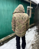 Куртка бушлат тактическая зимняя водонепроницаемая Мультикам Теплая зимняя куртка для военных 46 - изображение 3