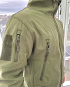 Куртка тактична Softshell Оливкова тепла зимова куртка для військових софтшелл 3XL - зображення 8