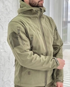 Куртка тактическая Softshell Оливковая теплая куртка для военных софтшелл L - изображение 1