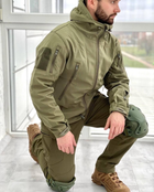 Куртка тактическая Softshell Оливковая теплая куртка для военных софтшелл M - изображение 8