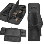 Сумка-рюкзак для зброї FG Чорний 92 см на 2 гвинтівки із системою Molle - зображення 3
