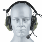 Активні навушники з гарнітурою мікрофоном Earmor M32 Хакі + кріплення на шолом каску (15020kr) - зображення 9