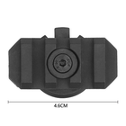 Планка поворотна Пікатінні 360° на рейки шолома (2 шт) + ключ, Чорний (150110) - зображення 6
