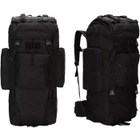 Тактический рюкзак WOW A21 Мужской рюкзак тактический походный 70л Чёрный - изображение 3