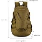 Рюкзак тактичний Eagle M08G штурмовий, військовий, чоловіча сумка Оливковий - зображення 12