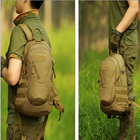 Рюкзак тактичний Eagle M08G штурмовий, військовий, чоловіча сумка Оливковий - зображення 13