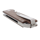 Нож складной карманный, туристический, с фиксацией Liner Lock StatGear AUSUS-BRN Ausus Brown 203 мм - изображение 3