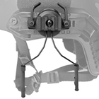 Крепление для установки наушников Earmor, Peltor, Walkers на шлем с планкой Пикатинни, Черный (15030) - изображение 3