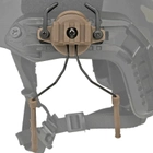 Адаптер кріплення для навушників Earmor M31/M32, Walkers, Peltor на шолом з планкою Пікатінні, TAN (15031) - зображення 5