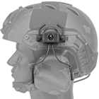 Кріплення адаптер для навушників Walkers, Earmor та Peltor на шолом з планкою Пікатінні, Чорний (150300) - зображення 1