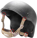 Подвесная система на тактический шлем каску ACH MICH / FAST, Tan (15041) - изображение 5