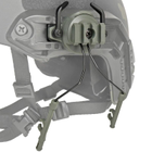 Крепление адаптер для установки наушников на шлем каску для Walkers, Peltor и Earmor с планкой Пикатинни, Green (15032) - изображение 6