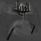 Кріплення адаптер для навушників Walkers, Earmor та Peltor на шолом з планкою Пікатінні, Чорний (150300) - зображення 8