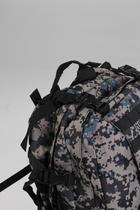 Військовий тактичний рюкзак Yakeda 50-60л Піксель чорний - зображення 3