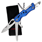 Швейцарский Многофункциональный Нож Traveler Ms001G Blue - изображение 1