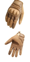 Перчатки тактические сенсорные Hard Knuckle Khaki S - изображение 3