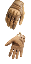 Перчатки тактические сенсорные Hard Knuckle Khaki М - изображение 3