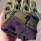 Армейские тактические перчатки утепленные XL Олива (KT-7737) - изображение 8
