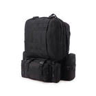 Военный рюкзак Mil-tec 36 л с подсумками Черный Тактический рюкзак Defense Pack Assembly на 36 литров с системой MOLLE Армейский Штурмовой Рюкзак - изображение 7