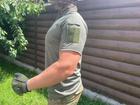 Тактическая футболка с воротником поло Single Sword ВСУ Олива M - изображение 4