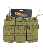 Подсумок тактический под магазины АК KOMBAT UK Triple DUO Mag Pouch койот TR_kb-tdmp-coy