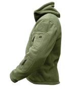 Кофта флисовая военная тактическая KOMBAT UK мужская с липучками под шевроны ВСУ XXL оливковый TR_kb-rh-olgr-xxl - изображение 3