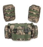 Тактичний військовий рюкзак 60л з підсумками 4 в 1. Колір піксель ЗСУ. - зображення 3