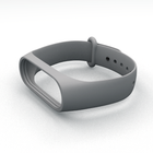 Силиконовый ремешок для фитнес браслета Xiaomi Mi Band 3 4 Grey Серый