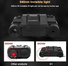 Прибор ночного видения G1 4.5х Night Vision 1920x1080P невидимая волна 940nm с креплением на голову - изображение 4