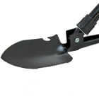 Туристична лопата 3 в 1 42х10х4.5 см Чорна, складна похідна лопата (VS7002062) - зображення 4