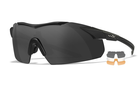 Тактичні окуляри WILEY X VAPOR COMM 2.5 Grey/Clear/Rust Matte Black Frame (3 лінзи) Чорна матова оправа - изображение 11