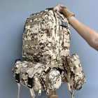 Тактический рюкзак армейский Armory OX 600D универсальный на 55л со стропами MOLLE, водонепроницаемый Пиксель - изображение 6