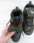 Ботинки берцы мужские зимние Dago Style хаки камуфляж Украина 43 р (28 см) 3470-2 - изображение 8