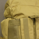 Штурмовой тактический рюкзак с капюшоном на 70 литров XS1725-2, Койот - изображение 5