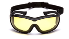 Защитные очки Pyramex V3T (amber) Anti-Fog, жёлтые - изображение 3