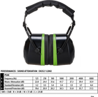 Протишумні навушники Portwest Top PS44 з м'яким наголов'ям чорні - зображення 1