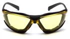 Очки защитные с уплотнителем Pyramex Proximity (amber) Anti-Fog, желтые - изображение 2