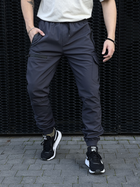 Мужские зимние тактические штаны Soft Shell серые на флисе Flash карго L - изображение 1