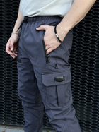 Чоловічі зимові тактичні штани Soft Shell сірі на флісі Flash Карго S - зображення 8
