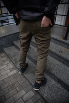 Мужские зимние тактические штаны Soft Shell хаки на флисе Flash карго XL - изображение 9