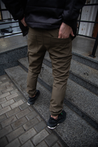 Мужские зимние тактические штаны Soft Shell хаки на флисе Flash карго S - изображение 6