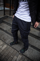 Чоловічі зимові тактичні штани Soft Shell сині на флісі Flash Карго S - зображення 10