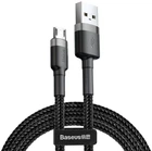 Кабель Baseus Cafule Cable USB For Micro 2.4A 0.5M Gray Black