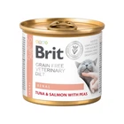 Влажный корм для кошек Brit VD Renal при заболеваниях почек с тунцом, лососем и горошком 200 г