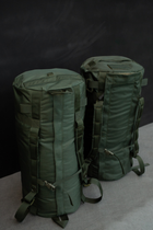 Сумка баул-рюкзак війсковий Оберіг 85л 80*36 см олива темна - зображення 6