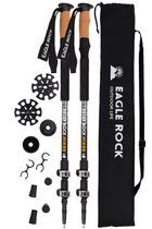 Треккинговые палки Eagle Rock TREK0310 (черные) Туристические палки для ходьбы для хайкинга трекинга телескопические