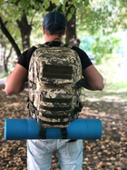 Рюкзак военный тактический водонепроницаемый на 45 л с дополнительными ремнями - изображение 5