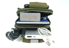 Подсумок-органайзер EasyFit S.Knight для телефона, документов и личных вещей олива /MOLLE/ (тактический утилитарный, сумка-чехол на РПС, пояс, жилет, ремень) - изображение 4