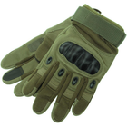 Сенсорные перчатки тактические военные-армейские OAKLEY полнопалые с защитой костяшек, боевые, с закрытыми пальцами L Оливковый BC-8798 - изображение 6